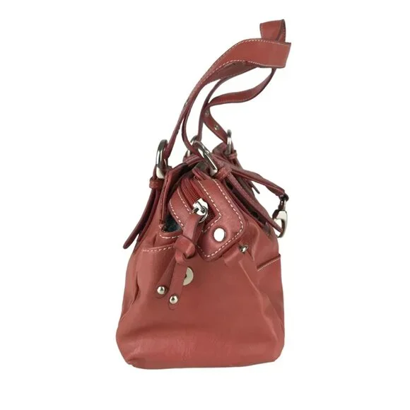 Bellerose Womens Red‎ Inner Pockets Adjustable Double Handle Tote Bag - Picture 4 of 8